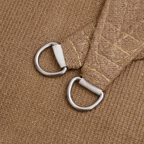 vidaXL Solsegel 160 g/m² taupe 4x7 m HDPE Taupe