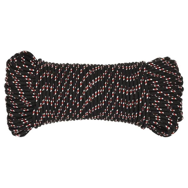 vidaXL Båtlina svart 3 mm 25 m polypropen