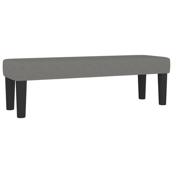 vidaXL Ramsäng med madrass mörkgrå 140x190 cm tyg Grå