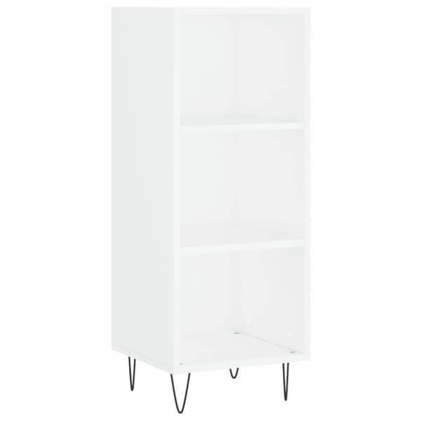 vidaXL Högskåp vit 34,5x34x180 cm konstruerat trä Vit