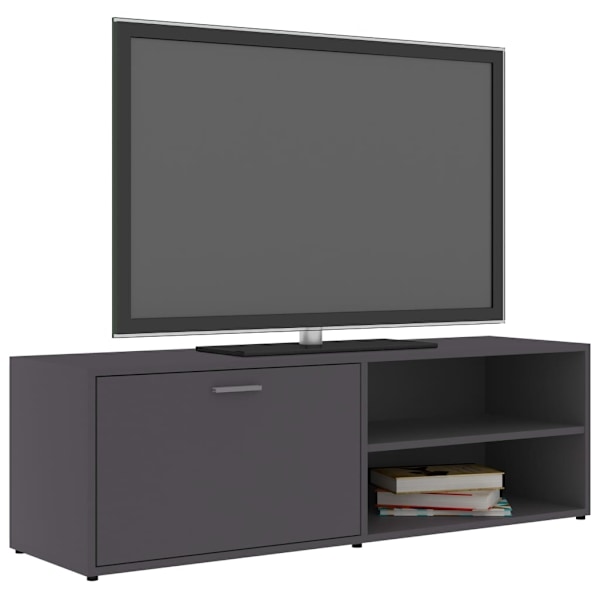 vidaXL Tv-bänk grå 120x34x37 cm konstruerat trä grå