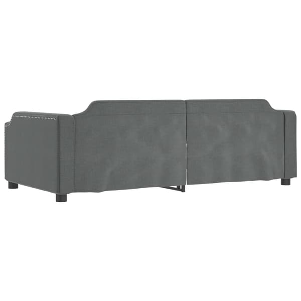 vidaXL Dagbädd utdragbar mörkgrå 80x200 cm tyg Grå