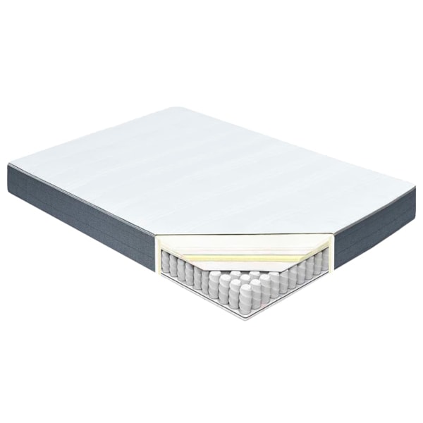 vidaXL Resårmadrass 200x160x20 cm Vit