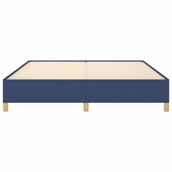 vidaXL Sängram blå 160x200 cm tyg Blå