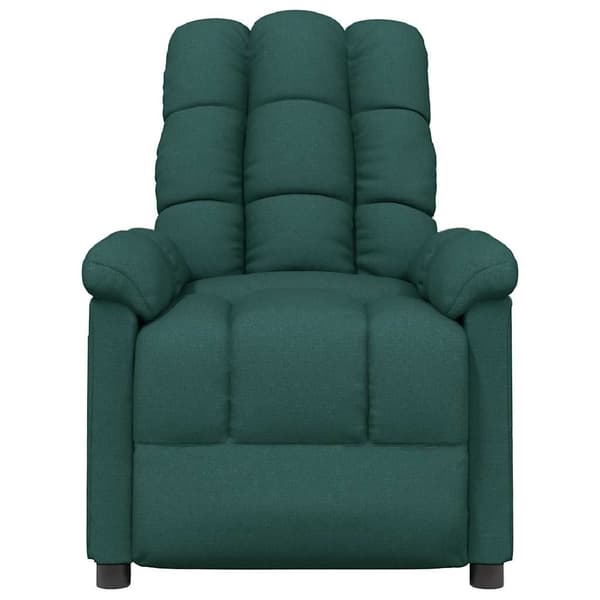 vidaXL Massagefåtölj mörkgrön tyg Grön