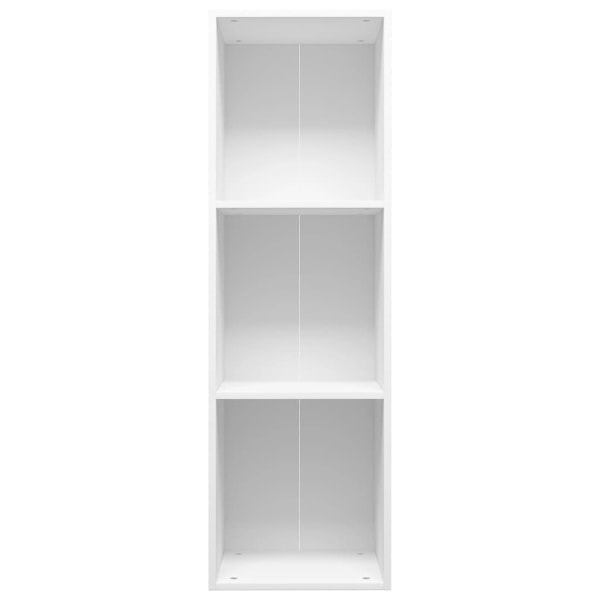 vidaXL Bokhylla/tv-bänk vit 36x30x114 cm konstruerat trä Vit