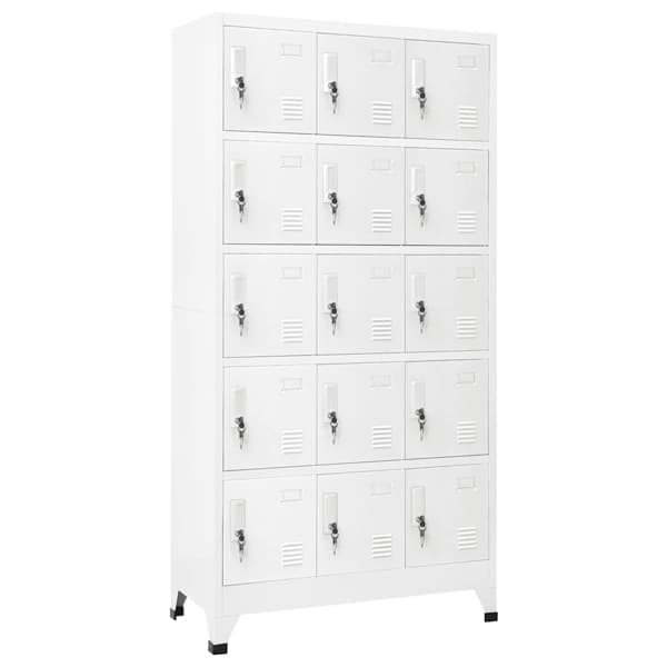 vidaXL Förvaringsskåp ljusgrå 90x40x180 cm stål Grå