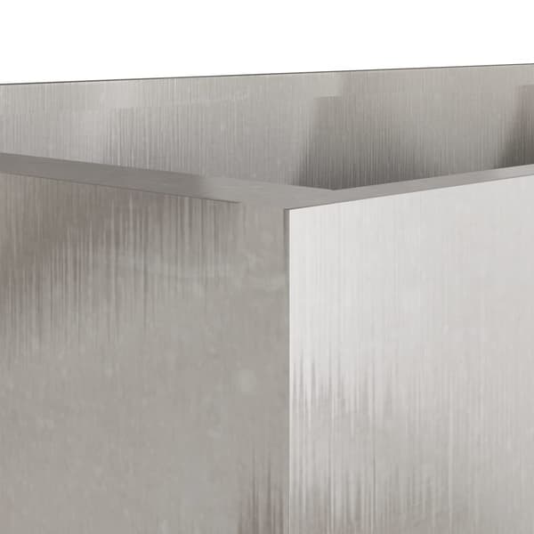 vidaXL Odlingslåda silver 62x47x46 cm rostfritt stål Silver
