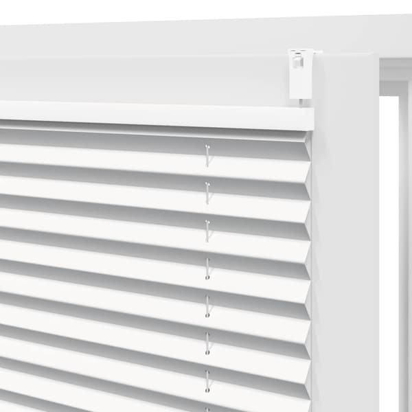 vidaXL Plisségardin 90x150 cm vit Vit