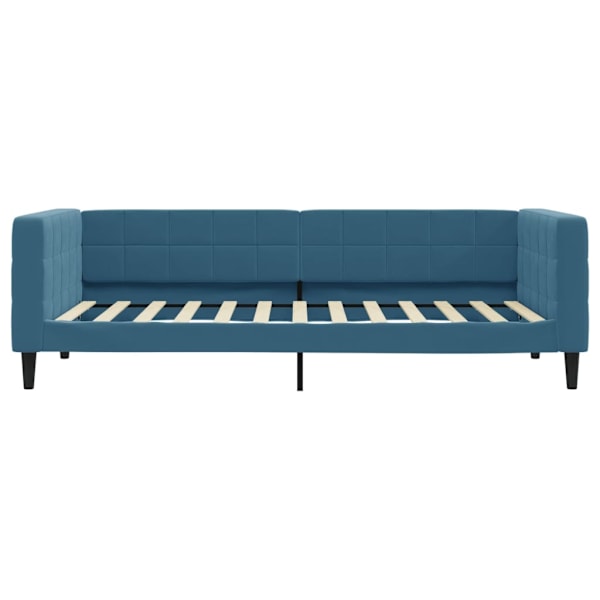 vidaXL Dagbädd utdragbar blå 100x200 cm sammet Blå