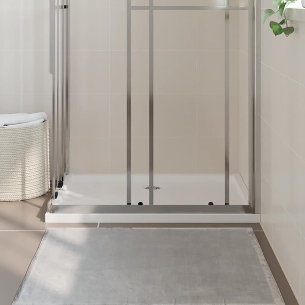 vidaXL Duschkar rektangulärt ABS vit 70x100 cm Vit
