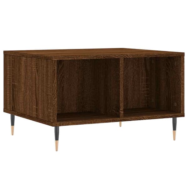vidaXL Soffbord brun ek 60x50x36,5 cm konstruerat trä Brun