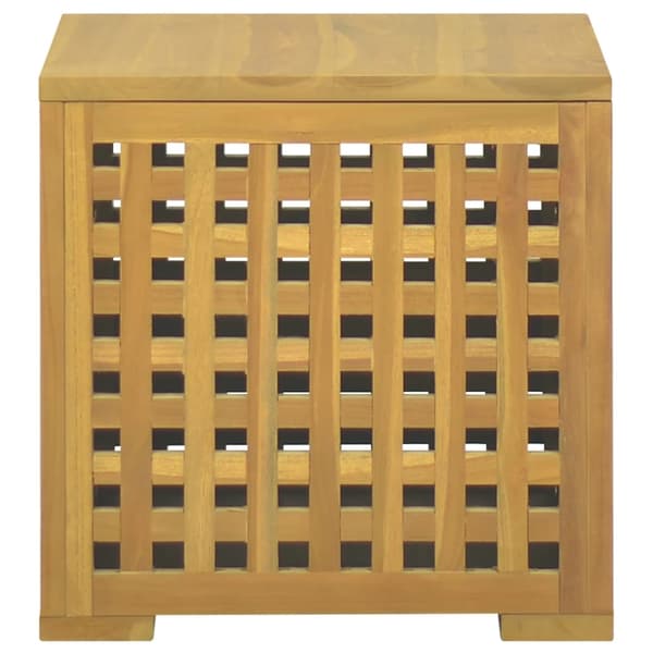 vidaXL Förvaringslåda 40x40x40 cm massiv teak Brun