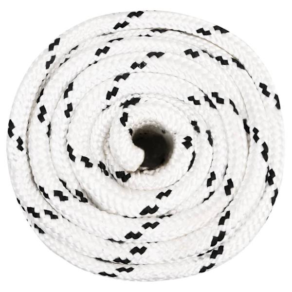 vidaXL Rep vit 18 mm 50 m polyester