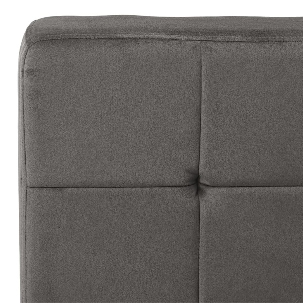 vidaXL Avkopplingsstol 65x79x87 cm mörkgrå sammet grå