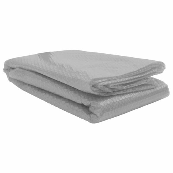 vidaXL Värmeduk för pool PE 450x220 cm grå grå