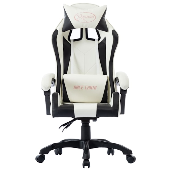 vidaXL Racingstol svart konstläder Svart