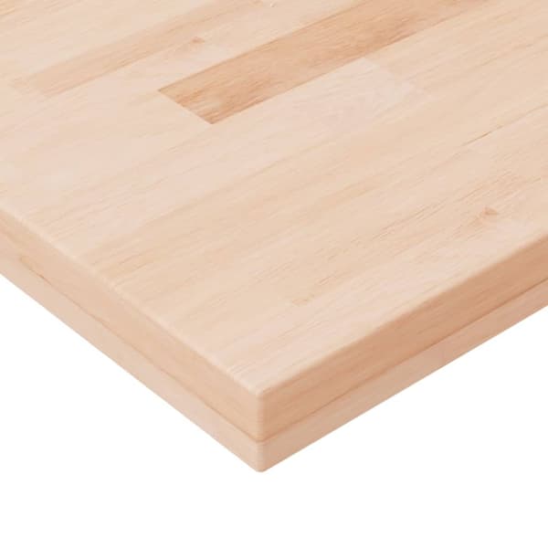 vidaXL Hyllplan 80x20x4 cm obehandlad massiv ek Brun