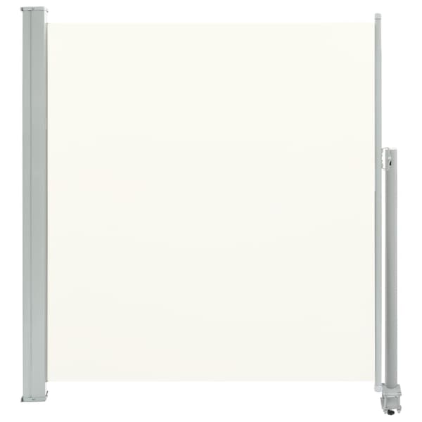 vidaXL Infällbar sidomarkis 140 x 300 cm gräddvit Creme