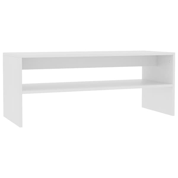 vidaXL Soffbord vit 100x40x40 cm konstruerat trä Vit
