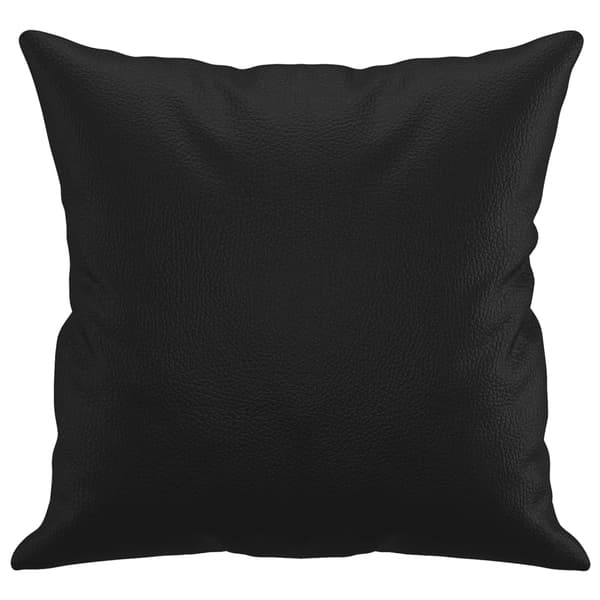 vidaXL Prydnadskuddar 2 st svart 40x40 cm konstläder art