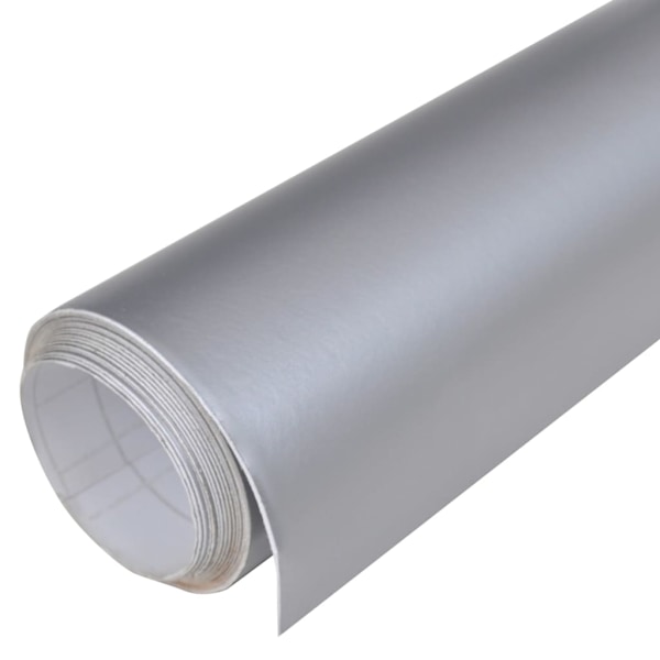 vidaXL Bilfoliering 2 st matt silver 100x150 cm matt silver