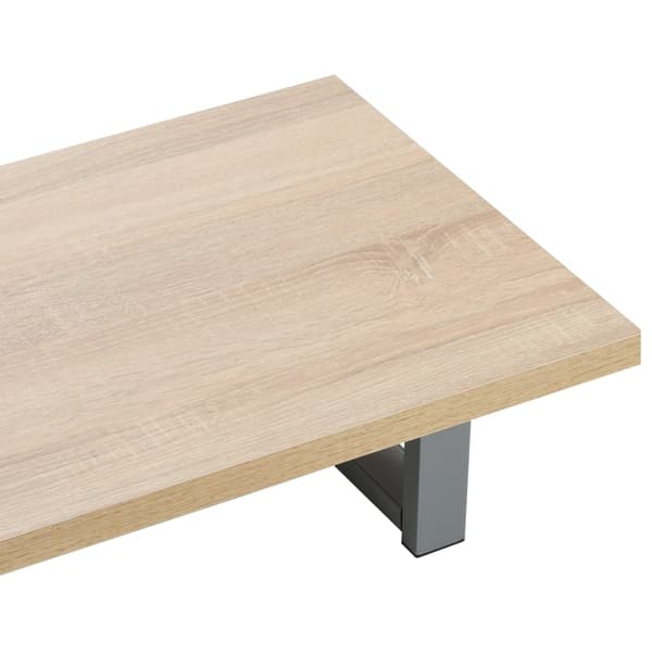 vidaXL Badrumsmöbler 2 delar keramik ek Brun