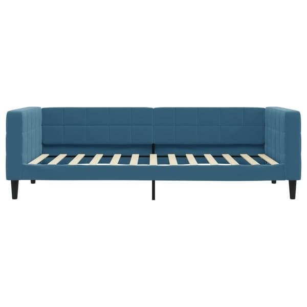 vidaXL Dagbädd med madrass blå 100x200 cm sammet Blå