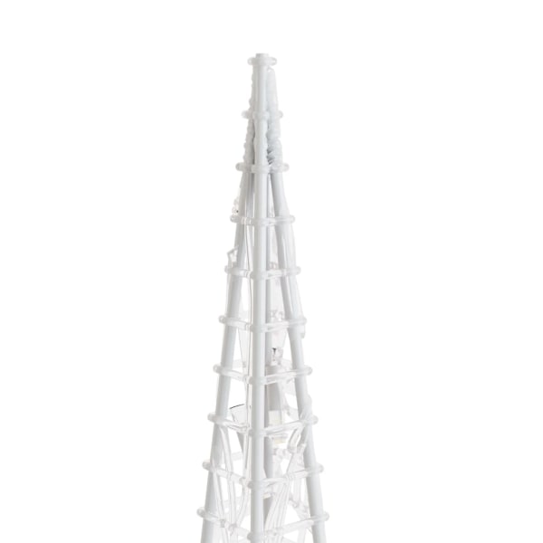 vidaXL Ljuskon LED akryl flerfärgad 120 cm Silver