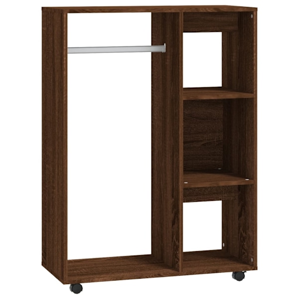 vidaXL Garderob brun ek 80x40x110 cm konstruerat trä Brun
