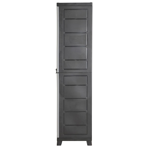 vidaXL Plastskåp 65x45x181 cm grå