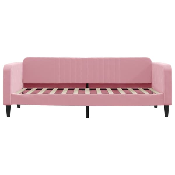 vidaXL Dagbädd rosa 90x200 cm sammet Rosa