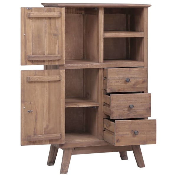 vidaXL Högskåp 60x30x100 cm massiv teak Brun