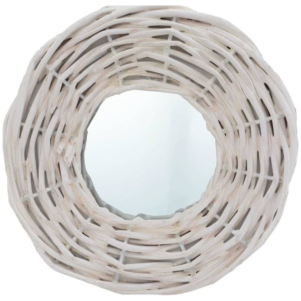 vidaXL Speglar 3 st vit 15 cm korgmaterial Vit