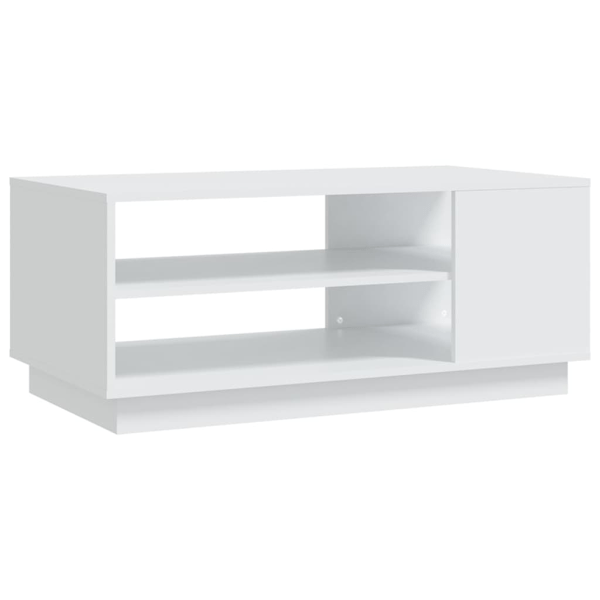 vidaXL Soffbord vit 102x55x43 cm konstruerat trä Vit