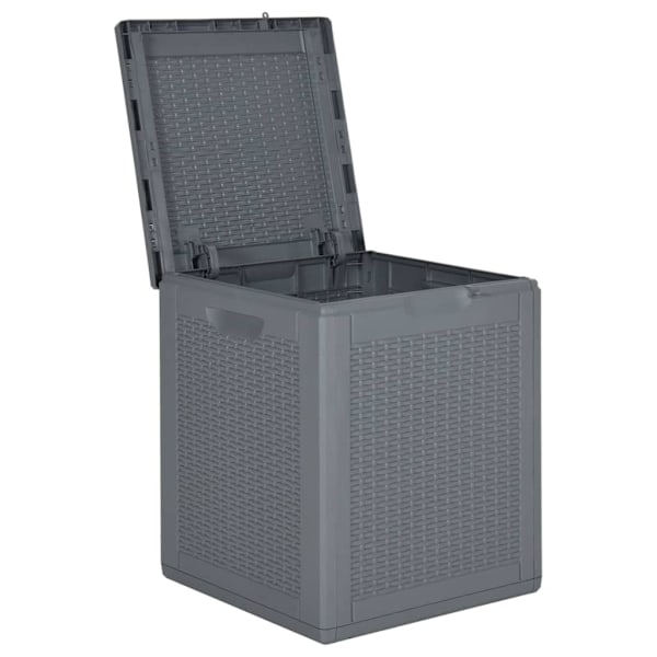 vidaXL Dynbox grå PP rotting 90 l Grå