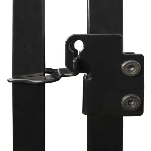 vidaXL Hundgård för utomhusbruk 300x300x185 cm Svart