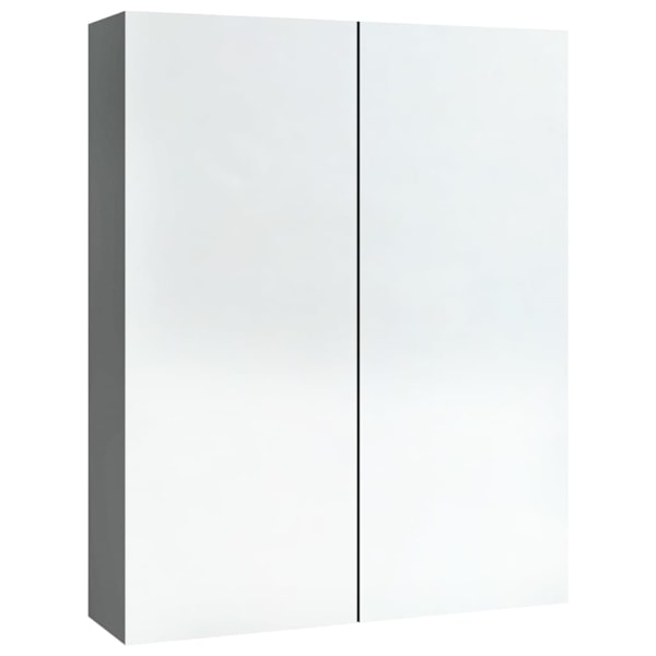 vidaXL Spegelskåp för badrum antracit 60x15x75 cm MDF Antracit
