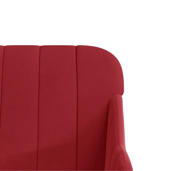 vidaXL Fåtölj vinröd 63x76x80 cm sammet Röd