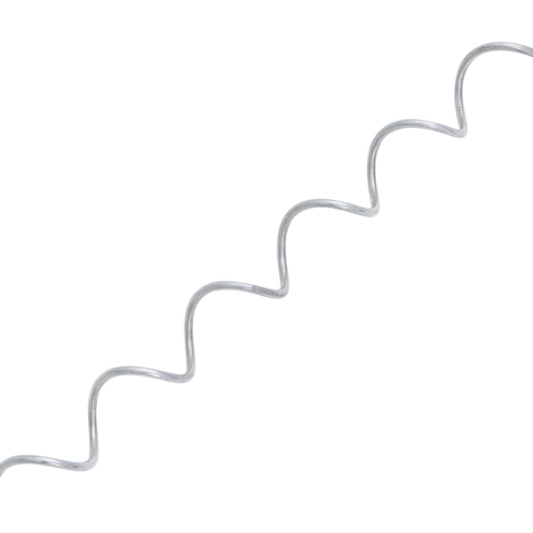 vidaXL Spiraler till gabion 24 st galvaniserat stål 100 cm Silver