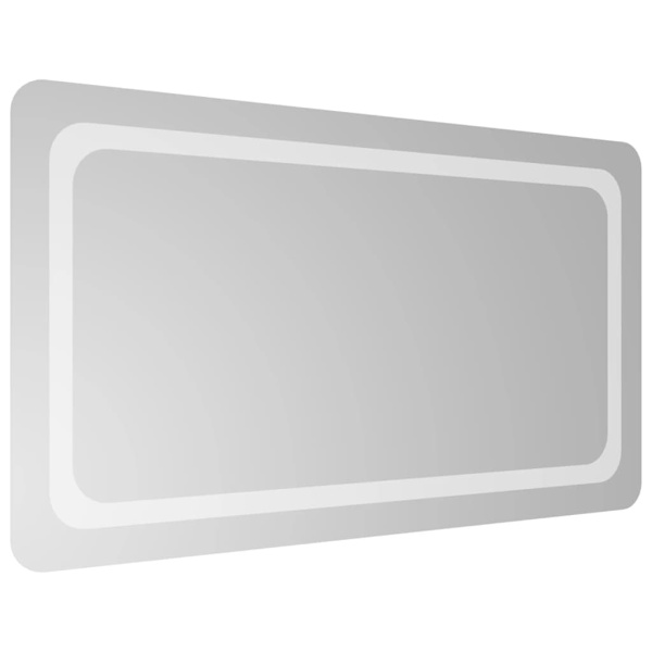 vidaXL Badrumsspegel LED 50x90 cm Transparent