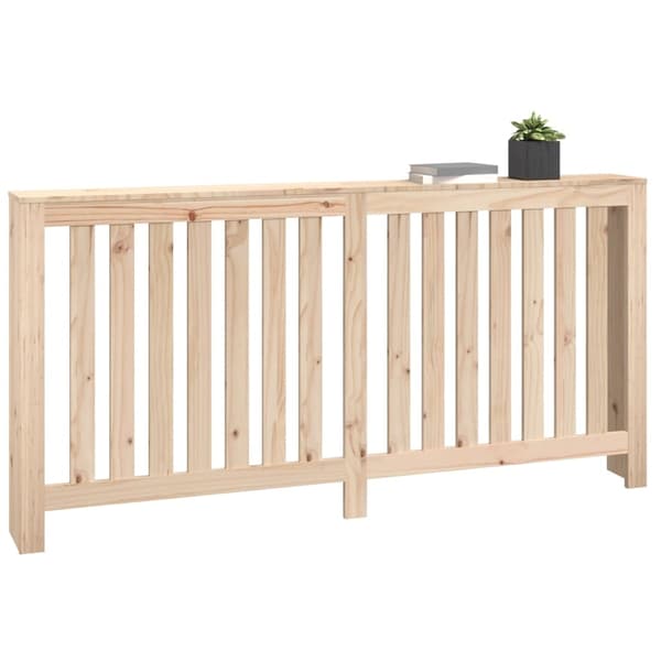 vidaXL Elementskydd 169x19x84 cm massiv furu Brun