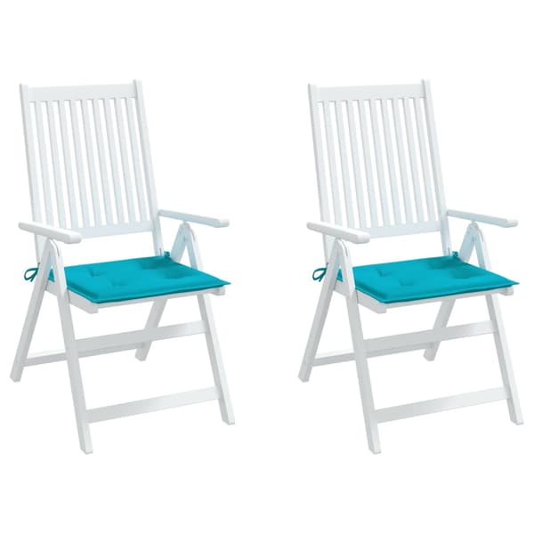 vidaXL Stolsdynor 2 st turkos 50x50x3 cm tyg Turkos