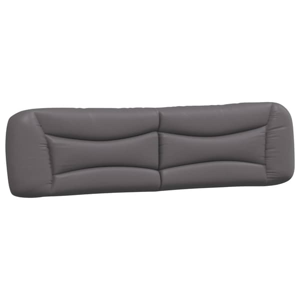 vidaXL Säng med madrass grå 200x200 cm konstläder Grå