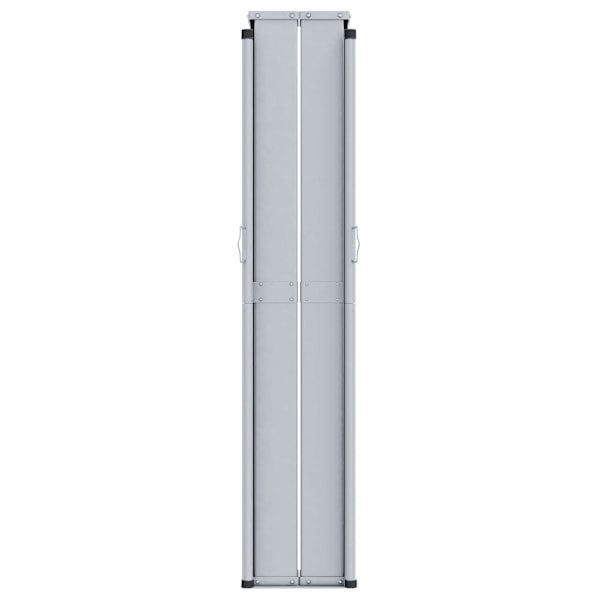 vidaXL Infällbar sidomarkis 200x600 cm svart Svart