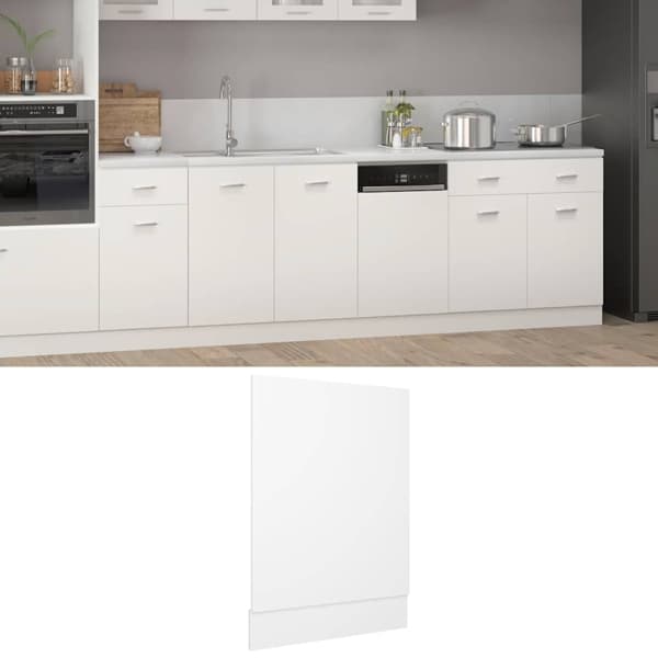 vidaXL Front för diskmaskin “Lyon” vit 45x3x67 cm konstruerat trä Vit