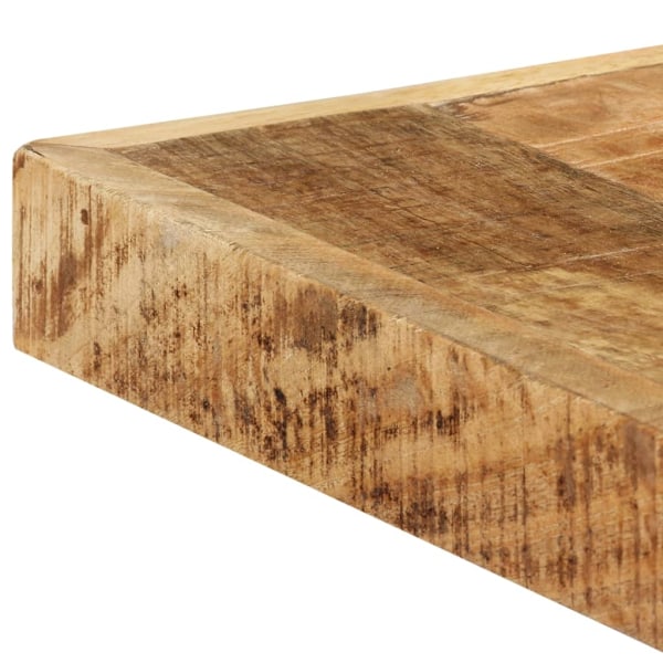 vidaXL Matbord 160x80x75 cm massivt grovt mangoträ Brun