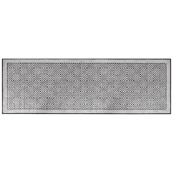 vidaXL Trädgårdsmatta grå och vit 80x250 cm vändbar Grå