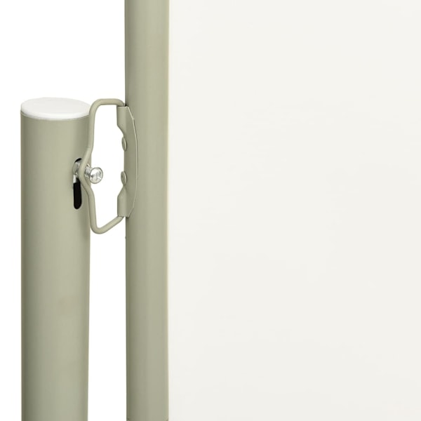 vidaXL Infällbar sidomarkis 140x300 cm gräddvit Creme