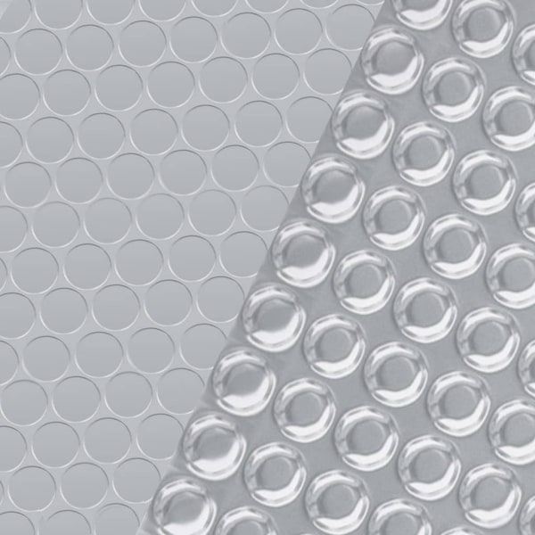 vidaXL Rektangulärt poolskydd 600x400 cm PE silver Silver